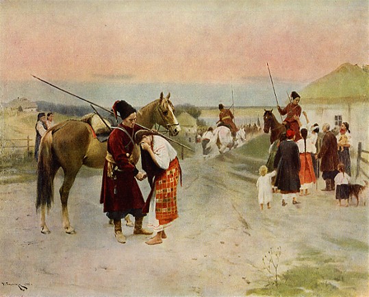 Image - Mykola Pymonenko: Off to War (1902).